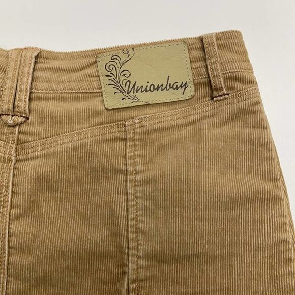 UNIONBAY Womens 1 (Juniors) Tan Corduroy Skirt - Picture 5 of 5